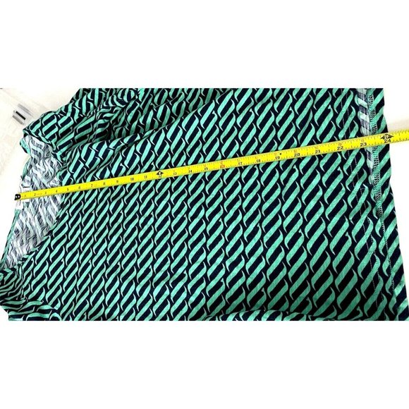 VINEYARD VINES Swell Print Top Navy Blue Green ish Wave Cotton 3/4 Sleeve Small - Picture 5 of 8